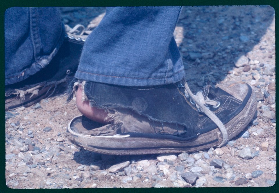 Dave White worn out shoes 1975